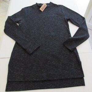 Duluth Blue Ridge Mock Neck Tunic Top Charcoal NWT